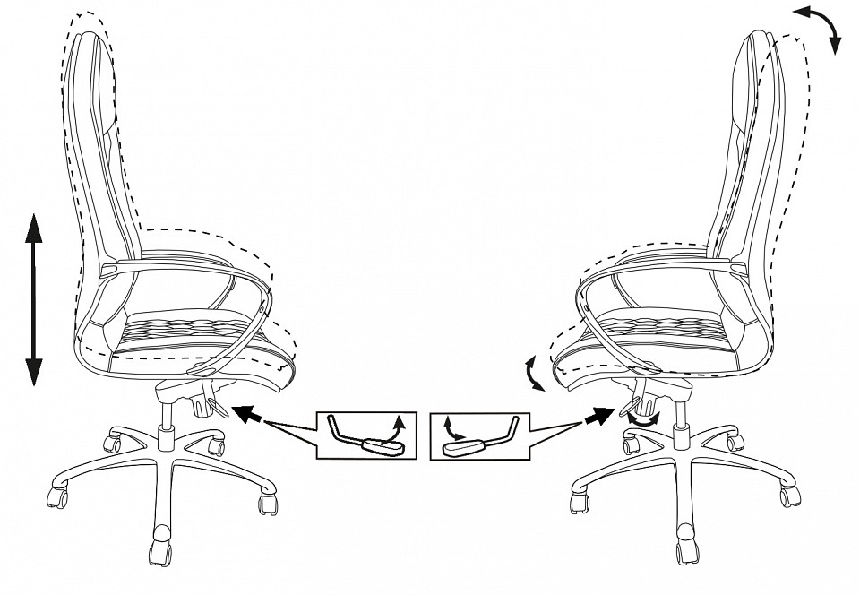 Кресло для руководителя Бюрократ Aura/Black
