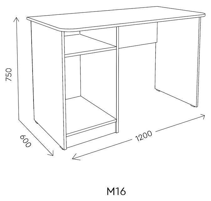 Стол письменный Богуслава М16
