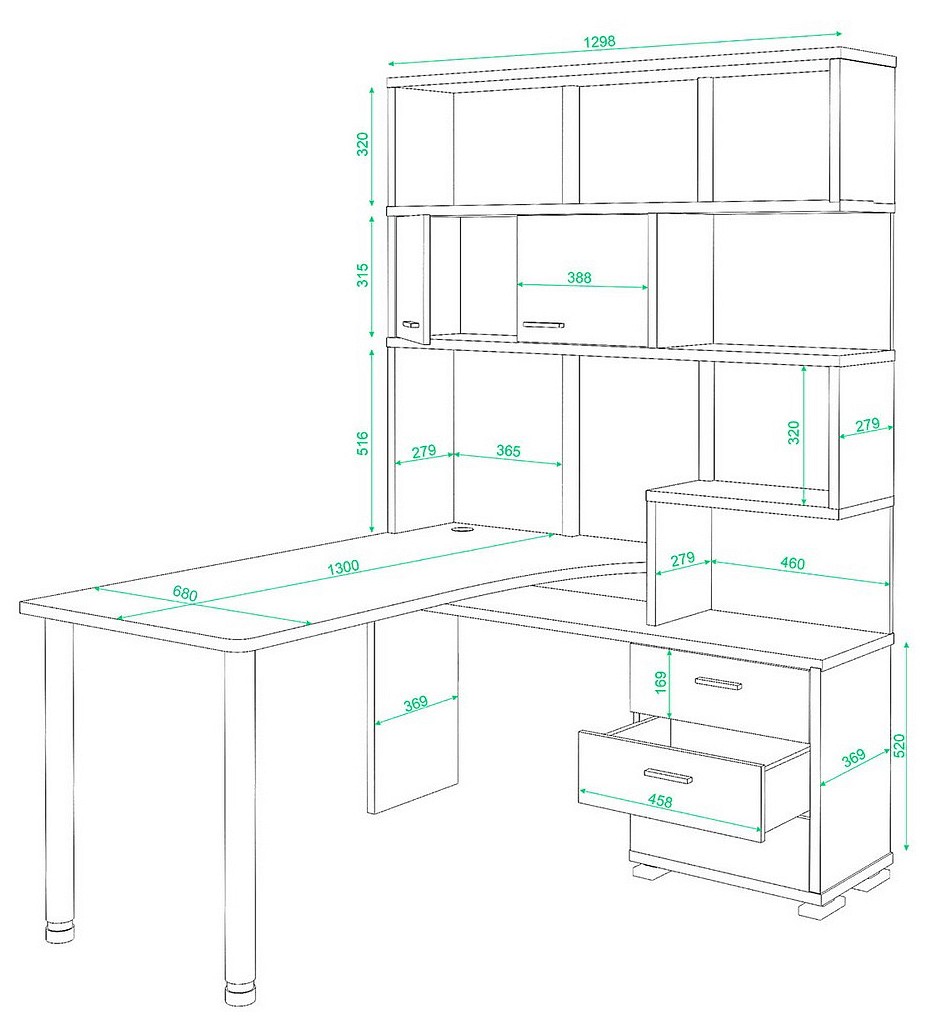 Стол компьютерный Домино СР-420/130