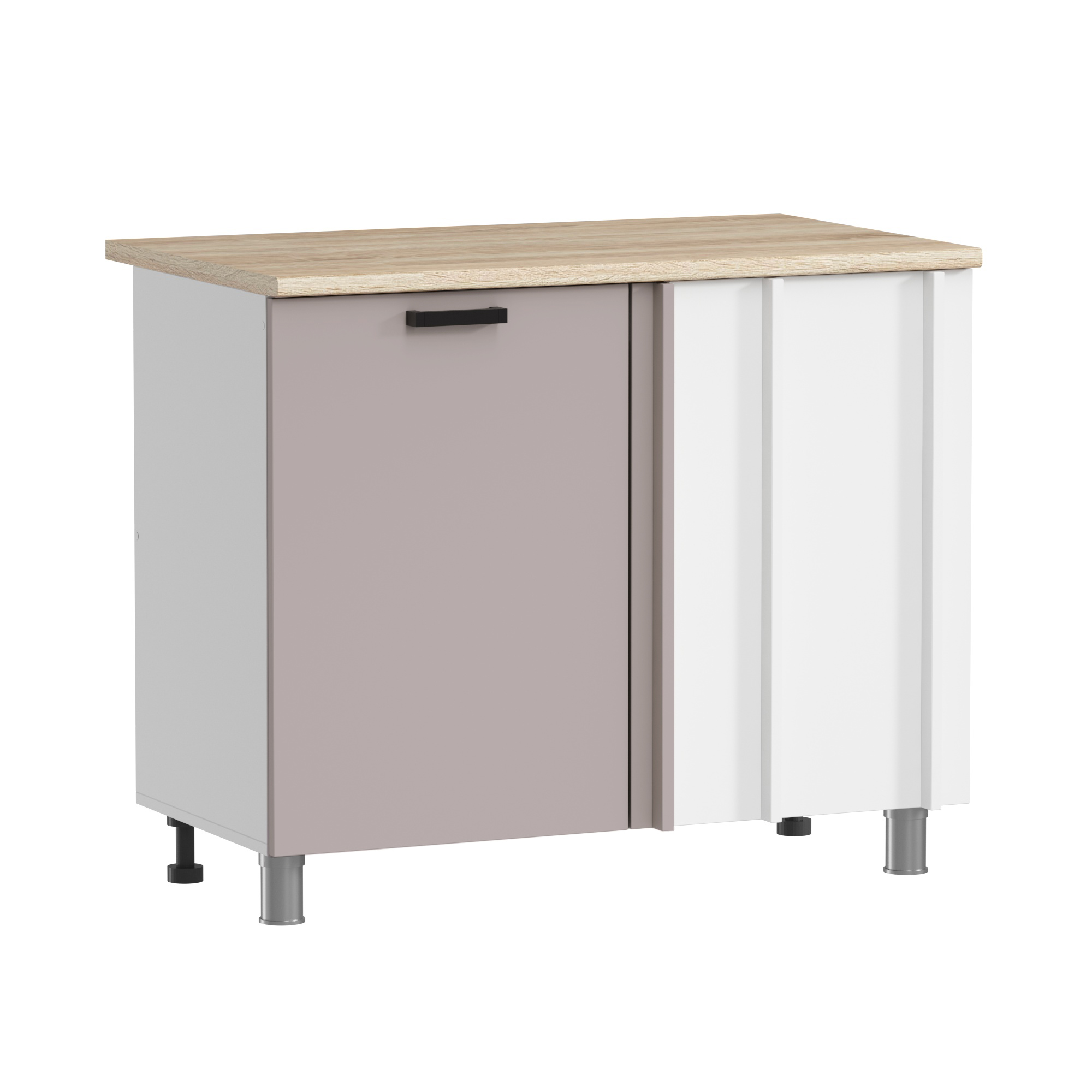 МК Аленушка НПУ 1000 Лаванда Кашемир, скоба черный (со столешницей)