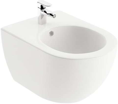 Биде подвесное Uni Chrome белое