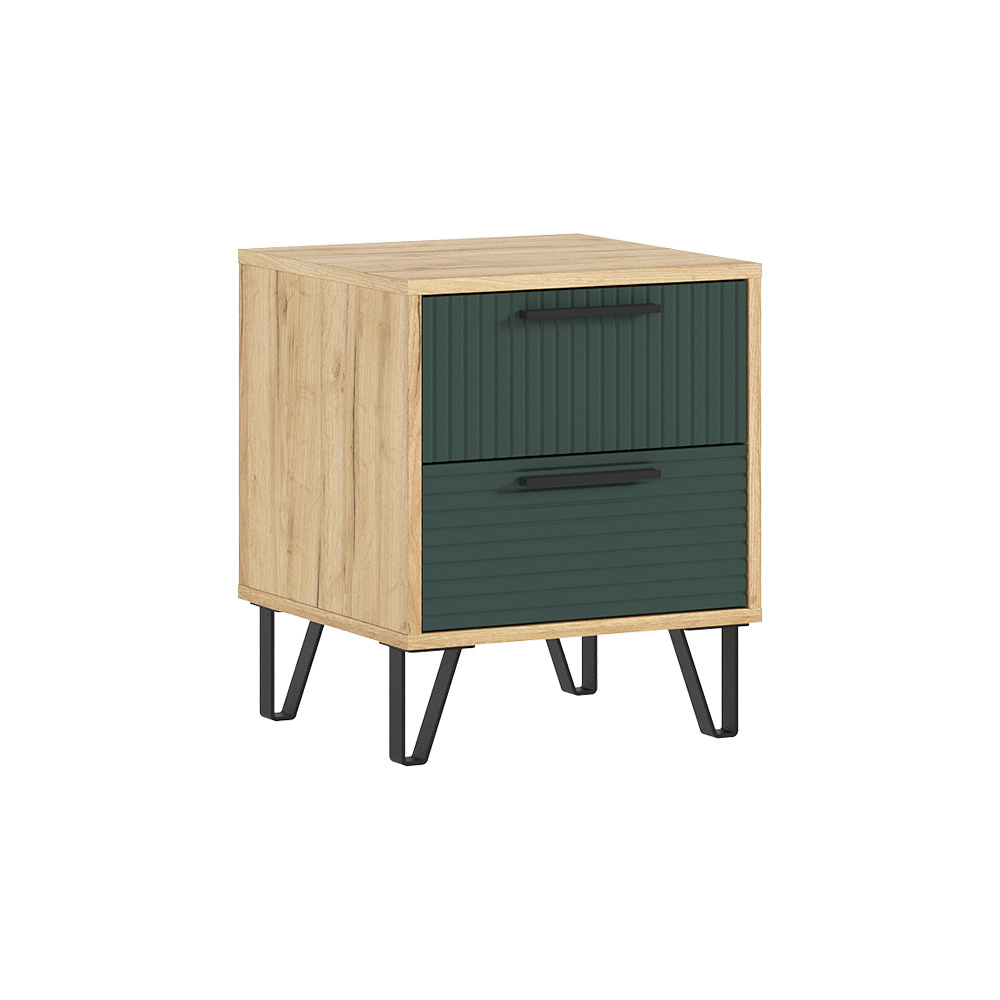 Тумбы Флэш (2 шт.), Браш Мени Грин, Дуб Крафт