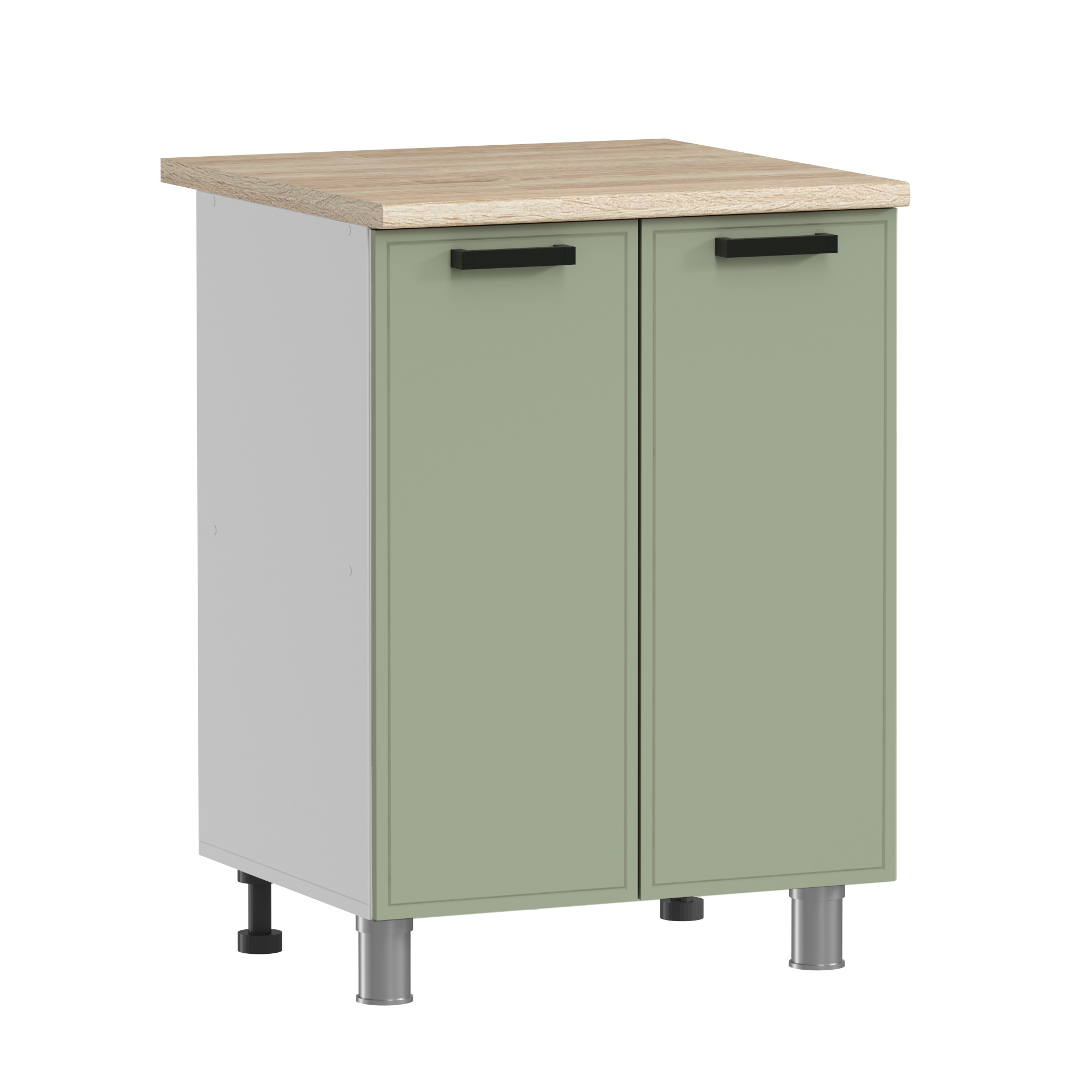 ГК Аленушка 1,6м Магнолия Фисташка/Фисташка,скоба черный,черный