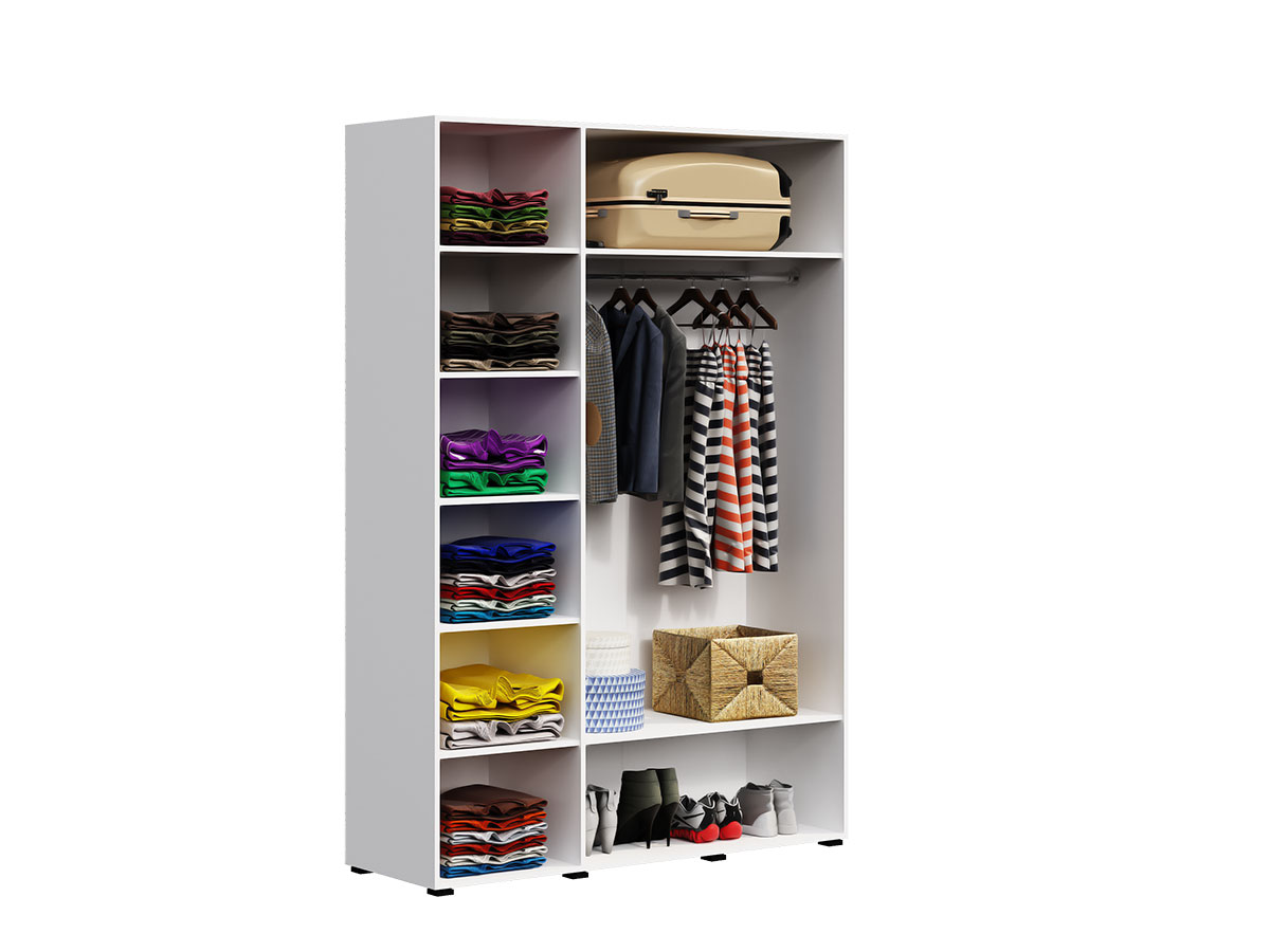 Шкаф трехстворчатый Нэнси New, Белый глянец холодный