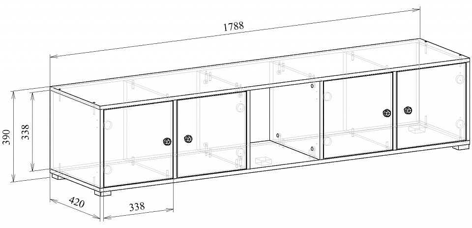 Тумба под ТВ Прайм-51-1