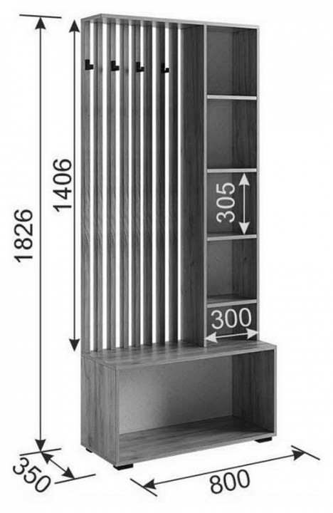 Стенка для прихожей Бери