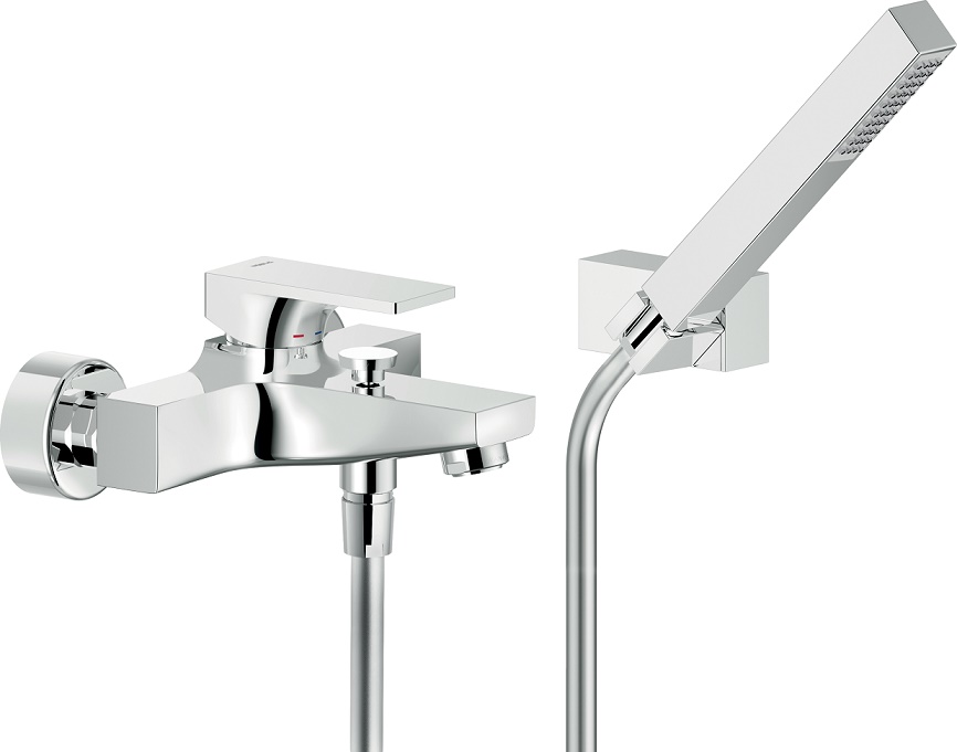 SE124110CR SEVEN смеситель для ванны с душевым набором