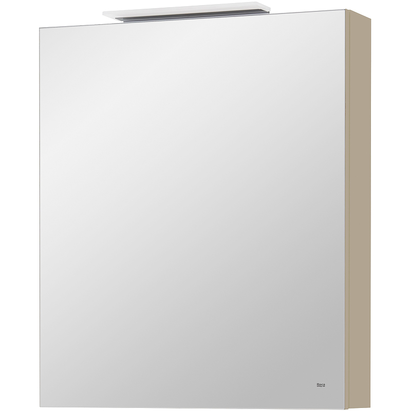 857645515 OLETA зеркальный шкаф левый 600 мм, 600х137х700 мм, c LED-светильником, включение от общего выключателя, капучино