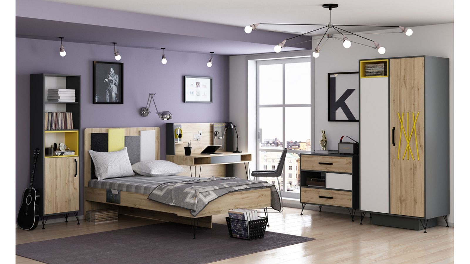 Шкаф платяной Нобира