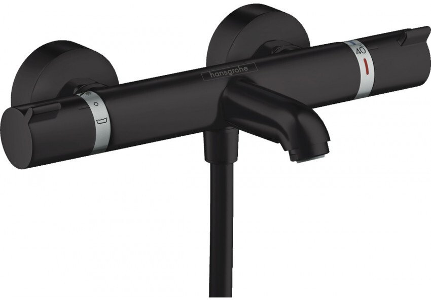 13114670 HG Ecostat Comfort термостатический смеситель для ванны матовый черный 13114670 HG Ecostat Comfort термостатический смеситель для ванны матовый черный