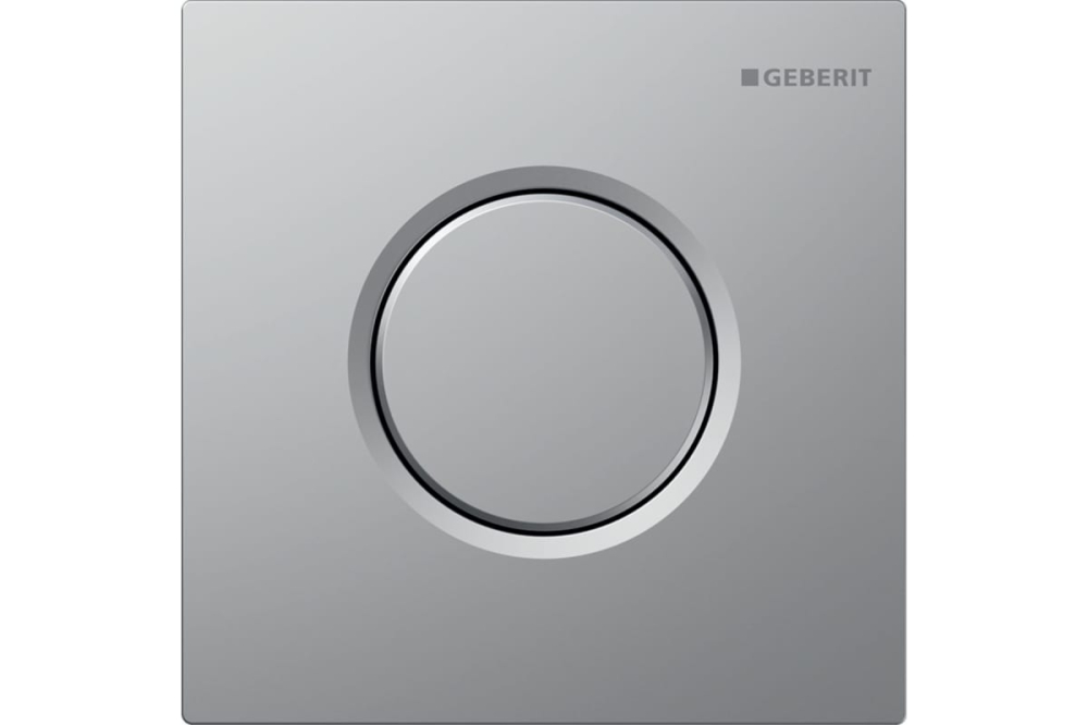 116.011.JQ.5 HyTroniс, ручной пневмопривод смыва "Sigma 01" для писсуара, Матовый хром / Легкоочищаемое покрытие