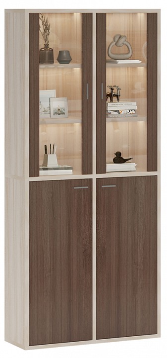 Шкаф-витрина Домино СУ(ш2в2)+2ФС+2ФГ