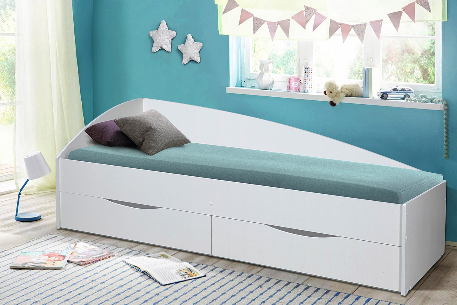 Кровать одинарная Фея-3, Белый