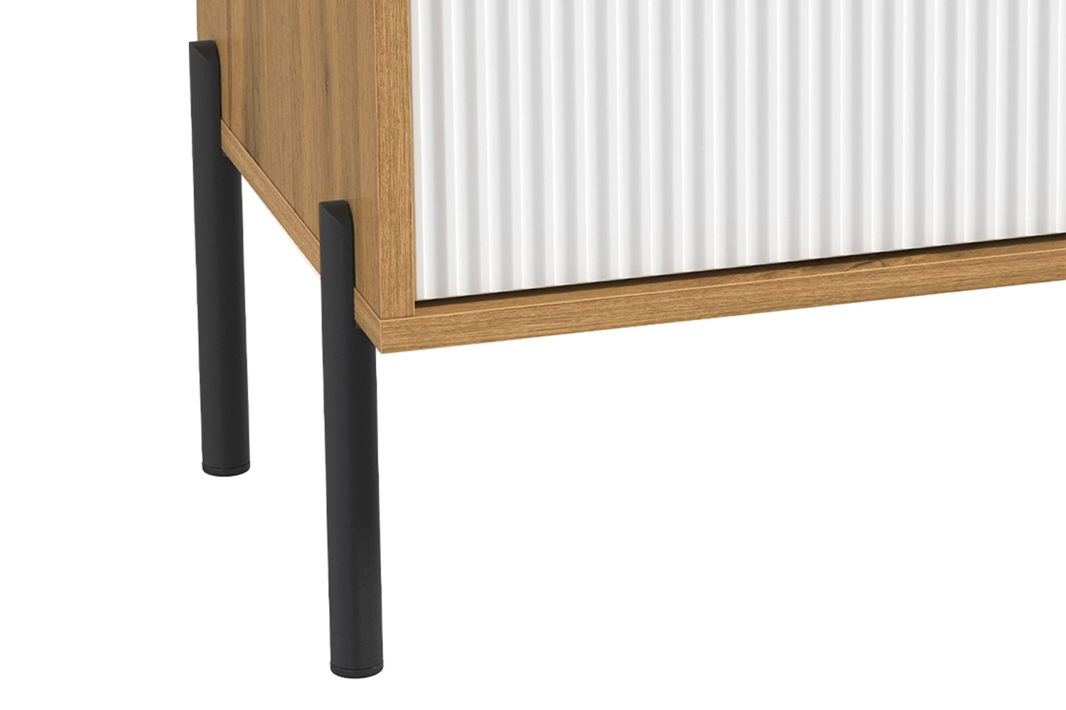 Комод Кензо 72.07, Дуб Вотан, Белый