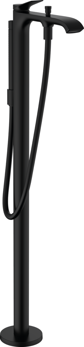 75445670 HG Vivenis смеситель для ванны напольный матовый черный 75445670 HG Vivenis смеситель для ванны напольный матовый черный