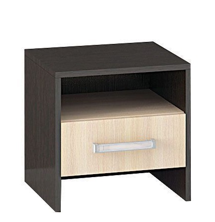 Тумба прикроватная Эрика, венге/дуб молочный
