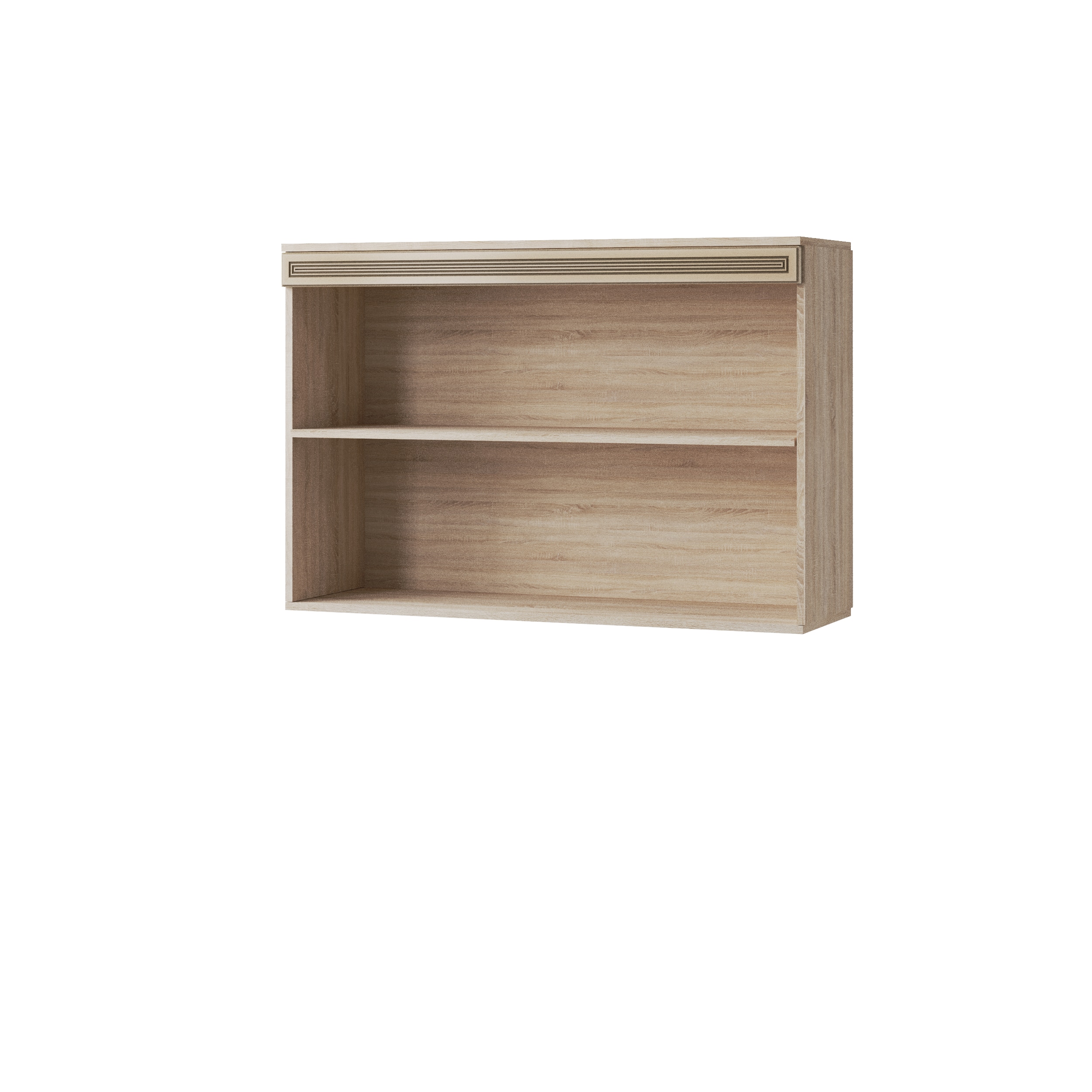 Полка навесная Ливорно ЛН-3, дуб