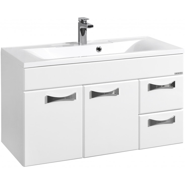 1A1677K2DR010-1 Набор: 1A167701DR010 Тумба-умывальник Диор 100 / 1A70473KPR010 Раковина Премьер М 1000 белая