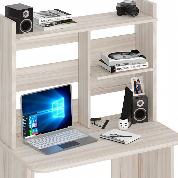 Стол компьютерный Домино Lite СКЛ-Прям100Р+НКЛ-100