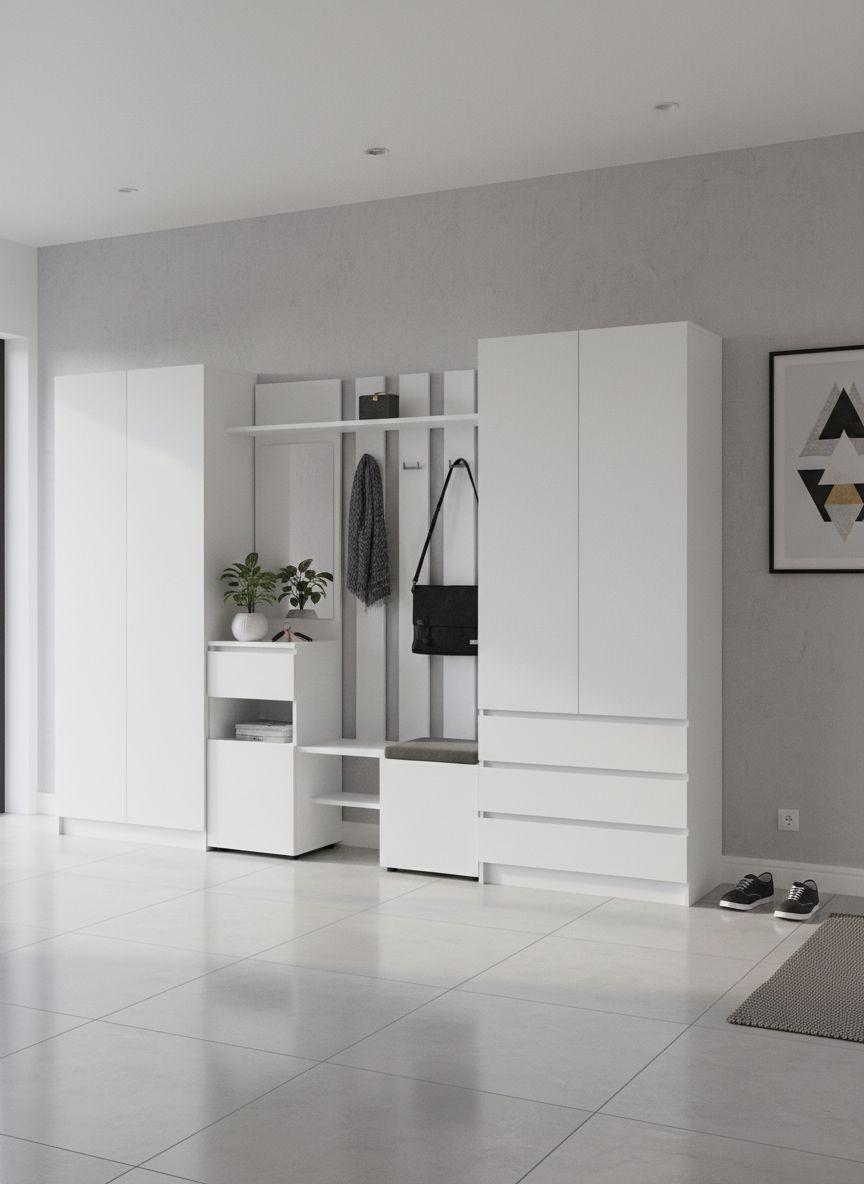 Прихожая Бали, Белый. Комплект 11