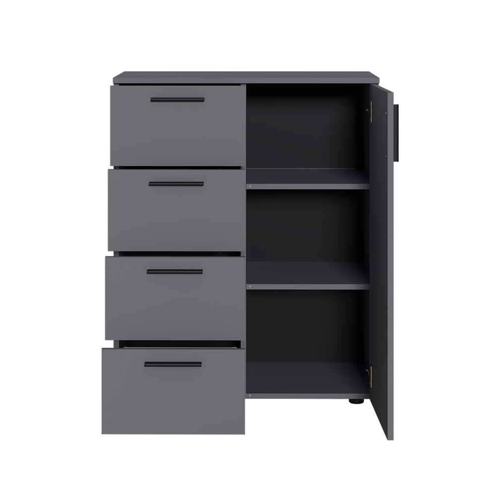 Комод Эйр 16.241, Серый графит Комод Эйр 16.241, Серый графит