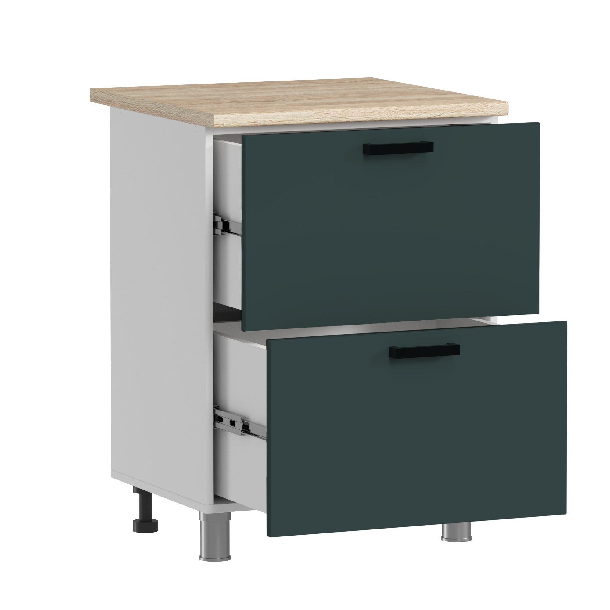 МК Аленушка Н2Я 600 Лаванда Изумруд, скоба черный (без столешницы)