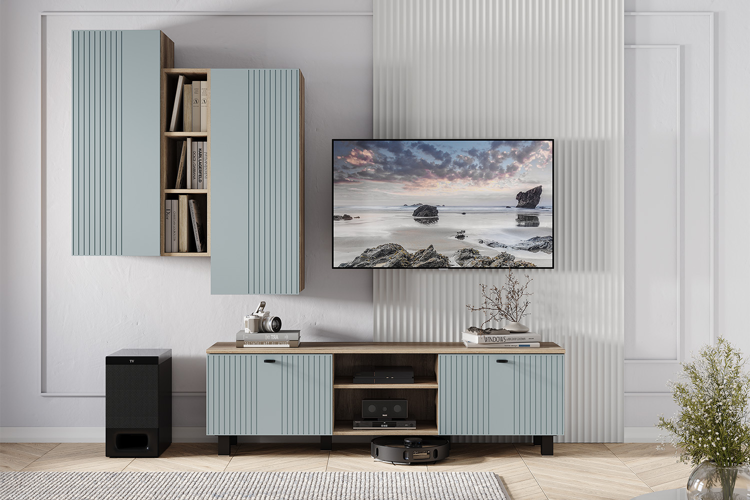 Тумба для ТВ Олива ТБ-09, Дуб каньон, MF11