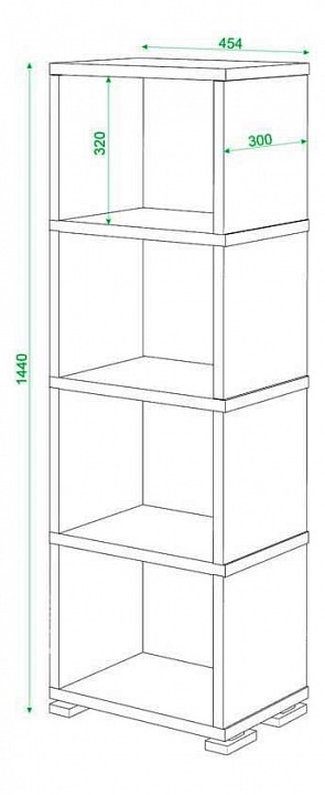 Стеллаж Домино СБ-15/4