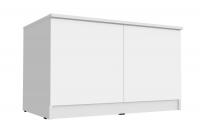 Тумба-антресоль Челси белый глянец