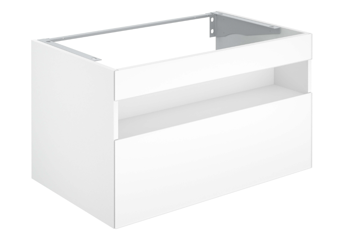 32872300100 STAGELINE Тумба под умывальник 1000x625x490 mm, 1 выдвижной фронтальный ящик, вкл. пластиковый сифон 1 1/4 x 32, белый/белый