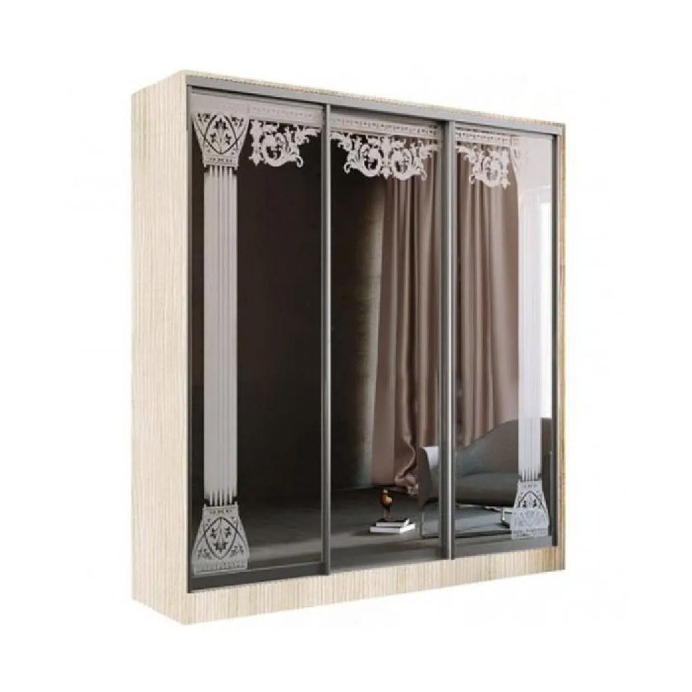 Шкаф-купе Тринити 5 2,0 м, Сандал светлый