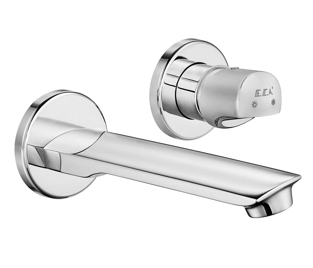 102167603HEX-YY MYRA смеситель для раковины настенный 2 отв. (внешняя часть)