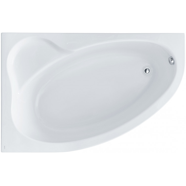 1.WH50.1.662 ЭДЕРА 170х100 ванна асимметричная акриловая левосторонняя белая