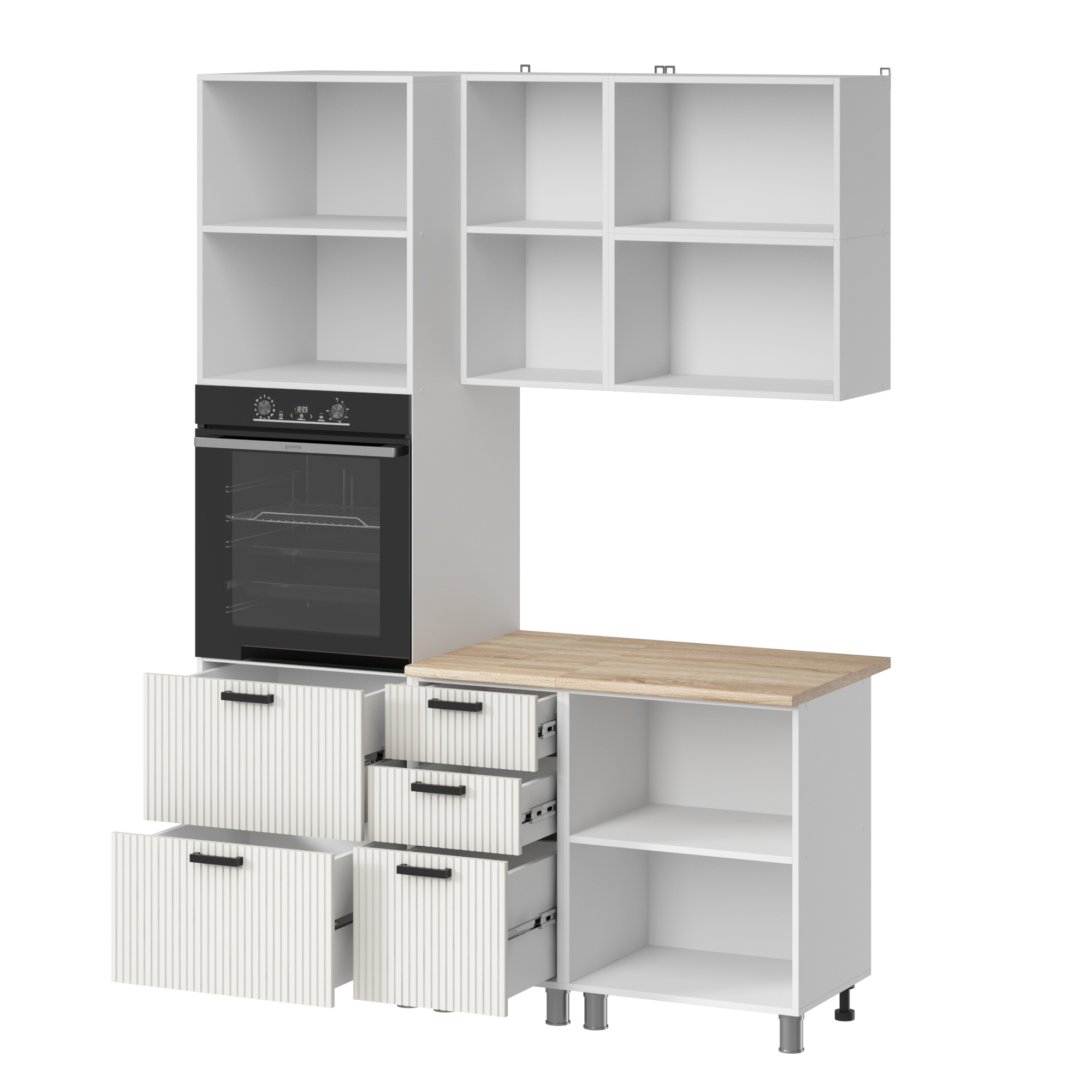 МК Аленушка 1,6м ПД 2 Лотос Молочный,скоба антрацит,сонома