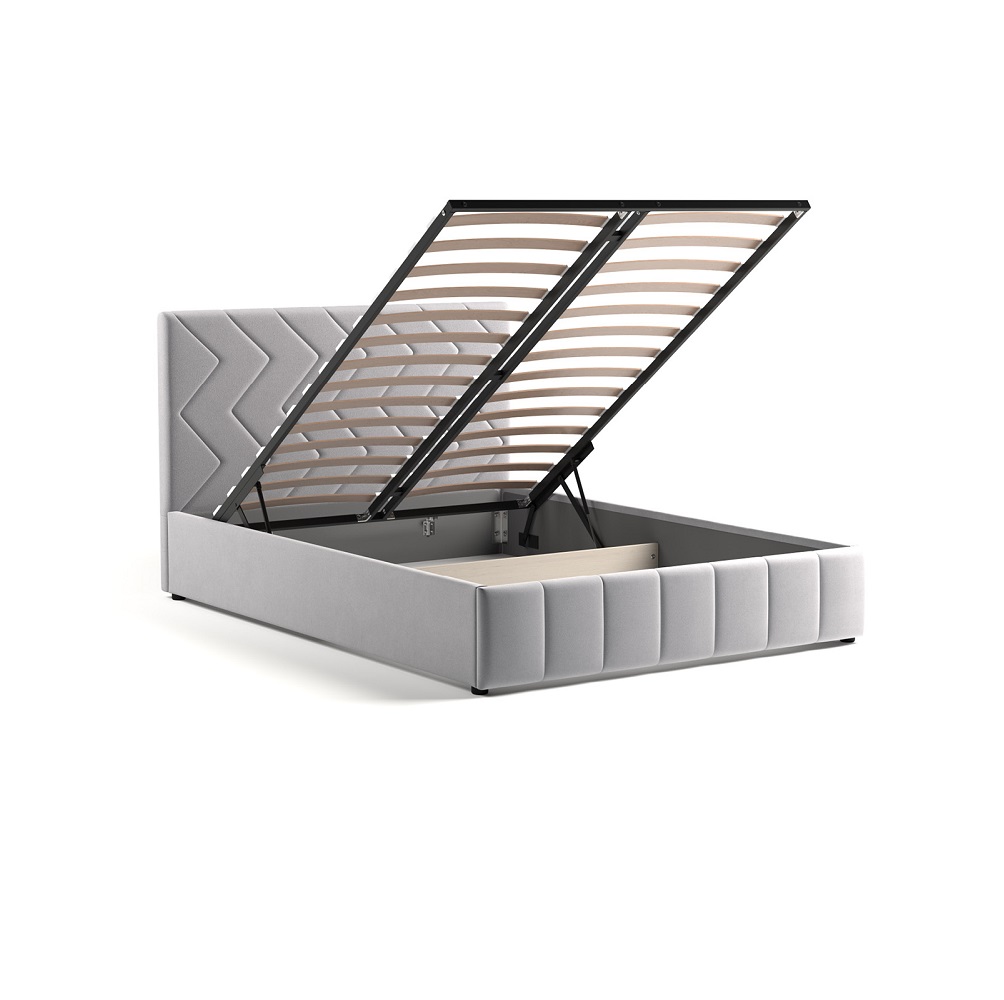 Кровать Милана 140 серая