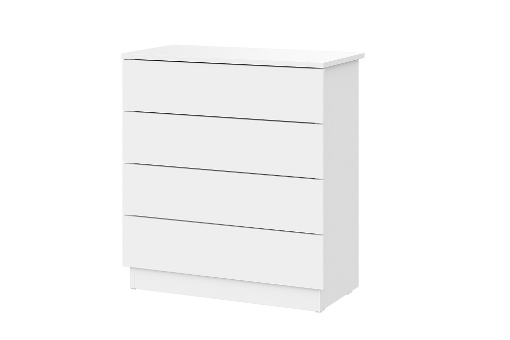 Комод КМ 4, Белый текстурный