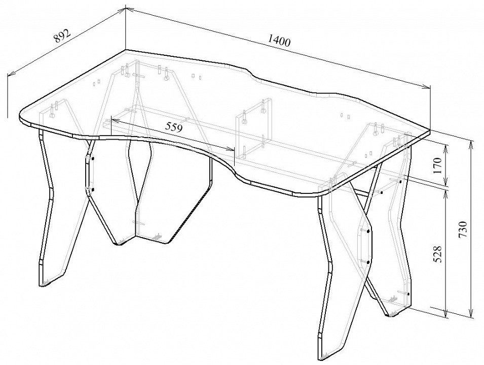 Стол компьютерный Таунт-1