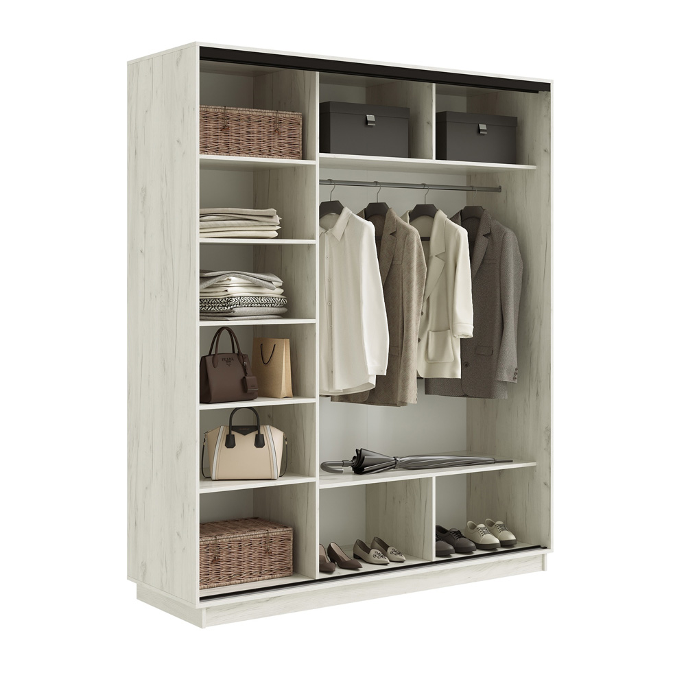 Шкаф-купе Тринити NEW 1800, Каркас Дуб Крафт Белый Шкаф-купе Тринити NEW 1800, Каркас Дуб Крафт Белый