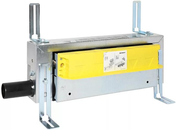 457.534.00.1 Инсталляция Geberit Kombifix для душевых систем, с водоотводом в стене, высота стяжки для напольного стока 90–200 мм