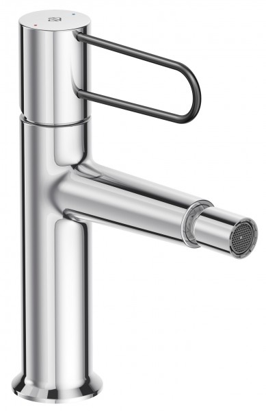 E21033-BL-CP ODEON RIVE GAUCHE cмеситель для биде корпус хром, ручка черная