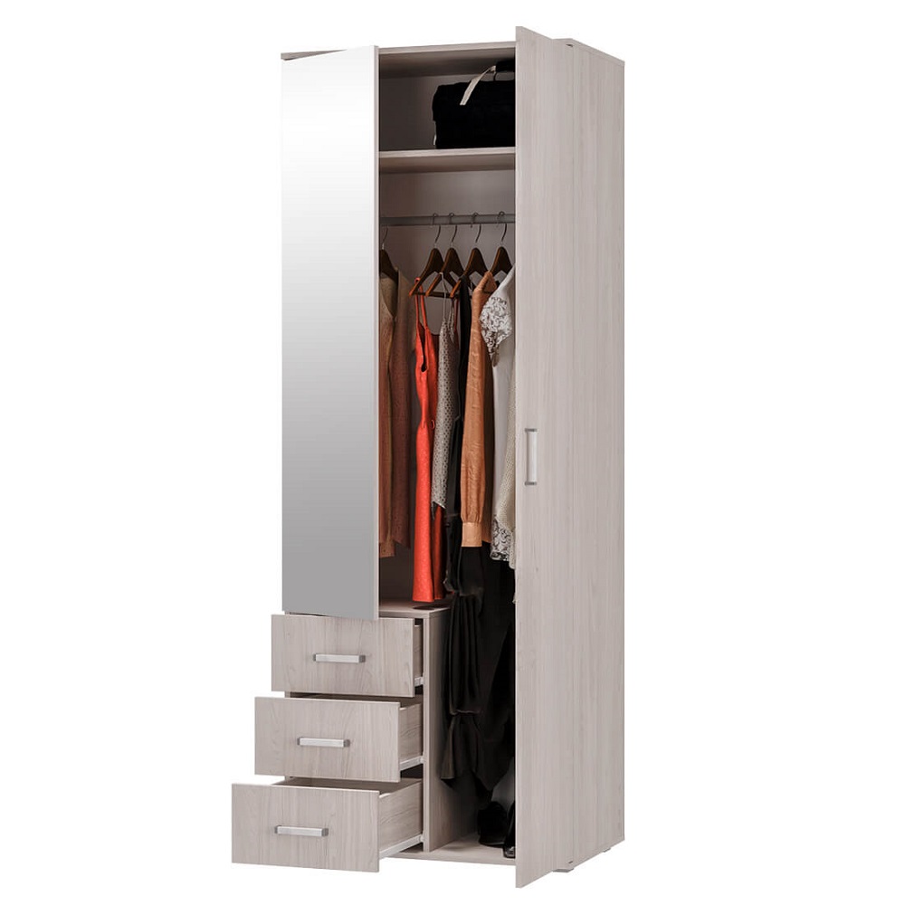 Шкаф 2-х дверный Белла, ясень белый