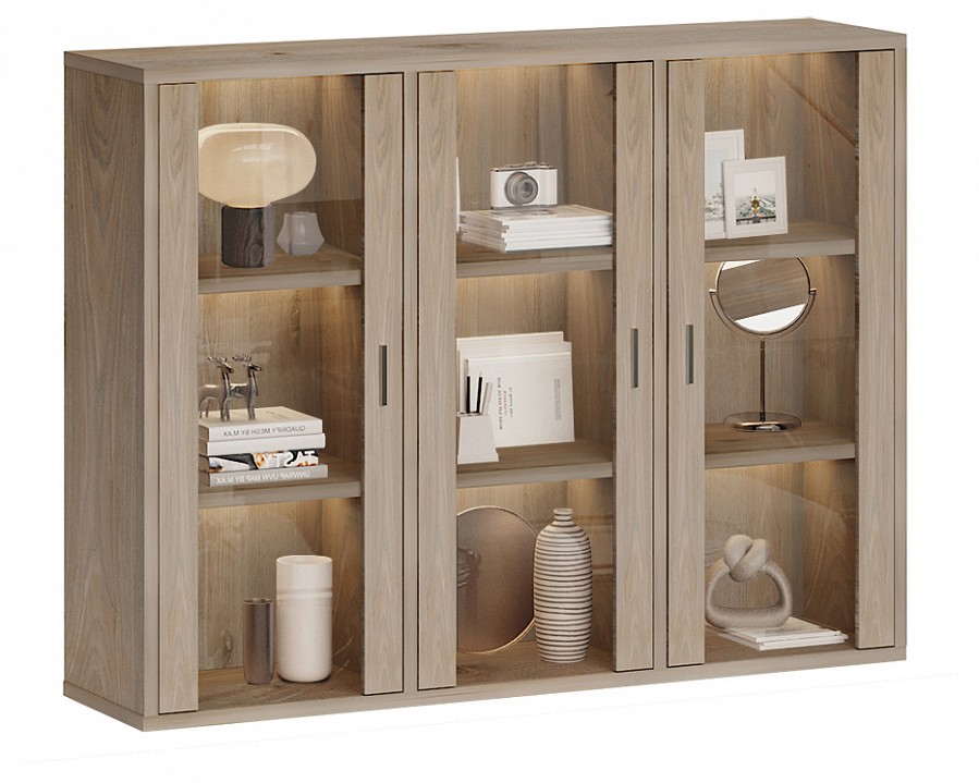 Тумба-витрина Домино СУ(ш3в1)+3ФС