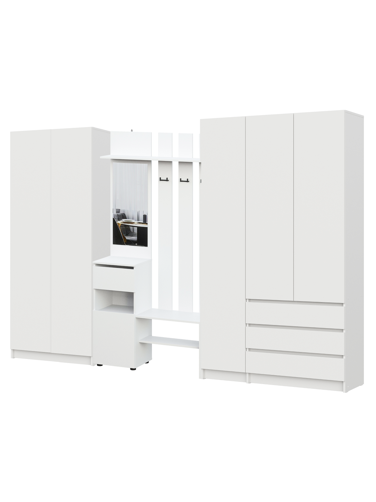 Прихожая Бали, Белый. Комплект 11