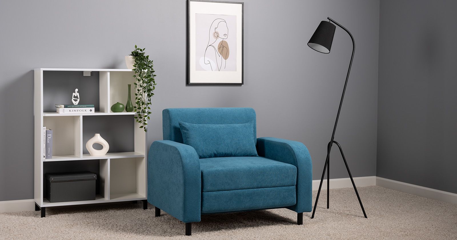 Кресло-кровать Киото ТД 784, Синий