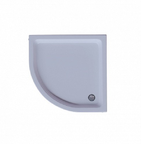 Поддон акриловый, 1/4 круга, с ножками и съемной панелью. БЕЗ СИФОНА. 80*80*15