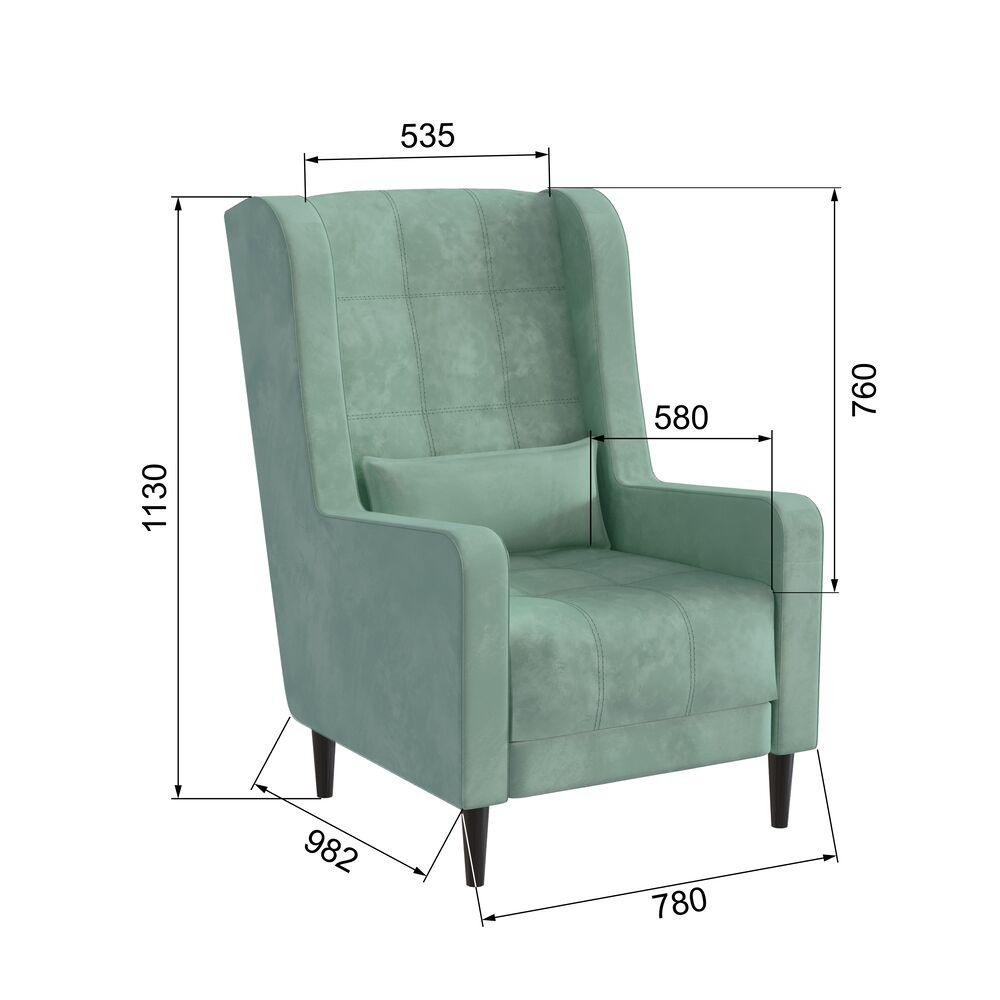 Кресло Корк, Мятный