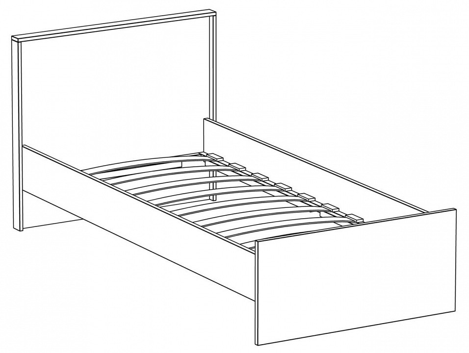 Кровать односпальная Village