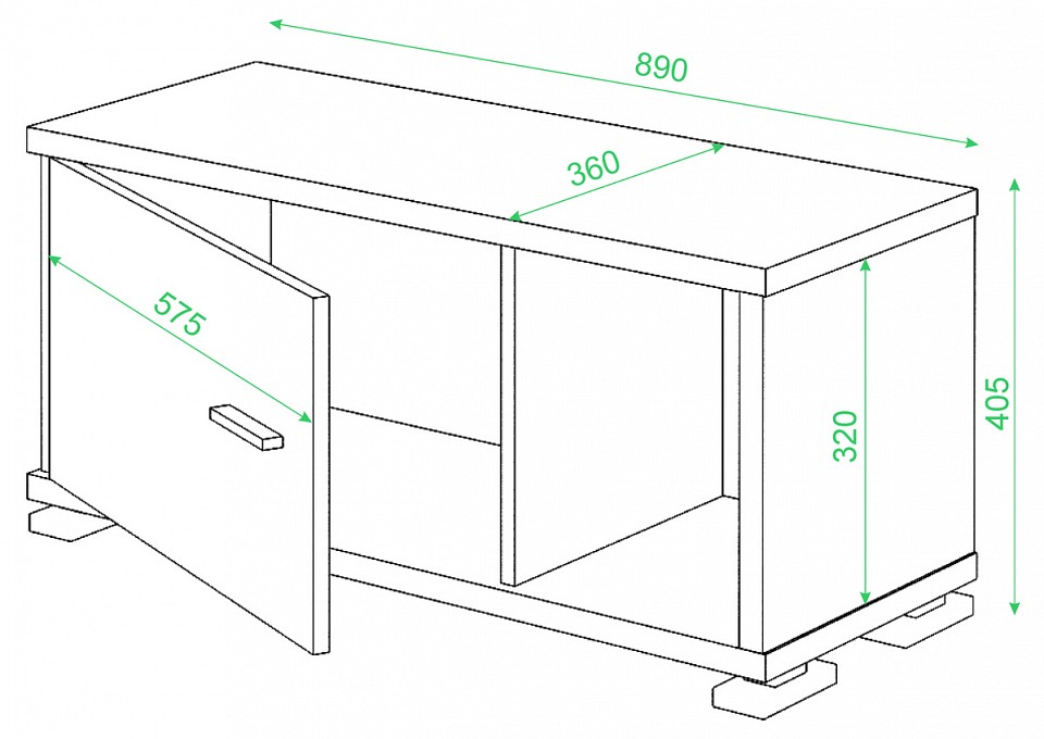 Тумба комбинированная Домино СБ-30/1