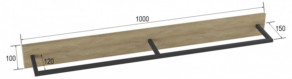 Вешалка настенная Лори L