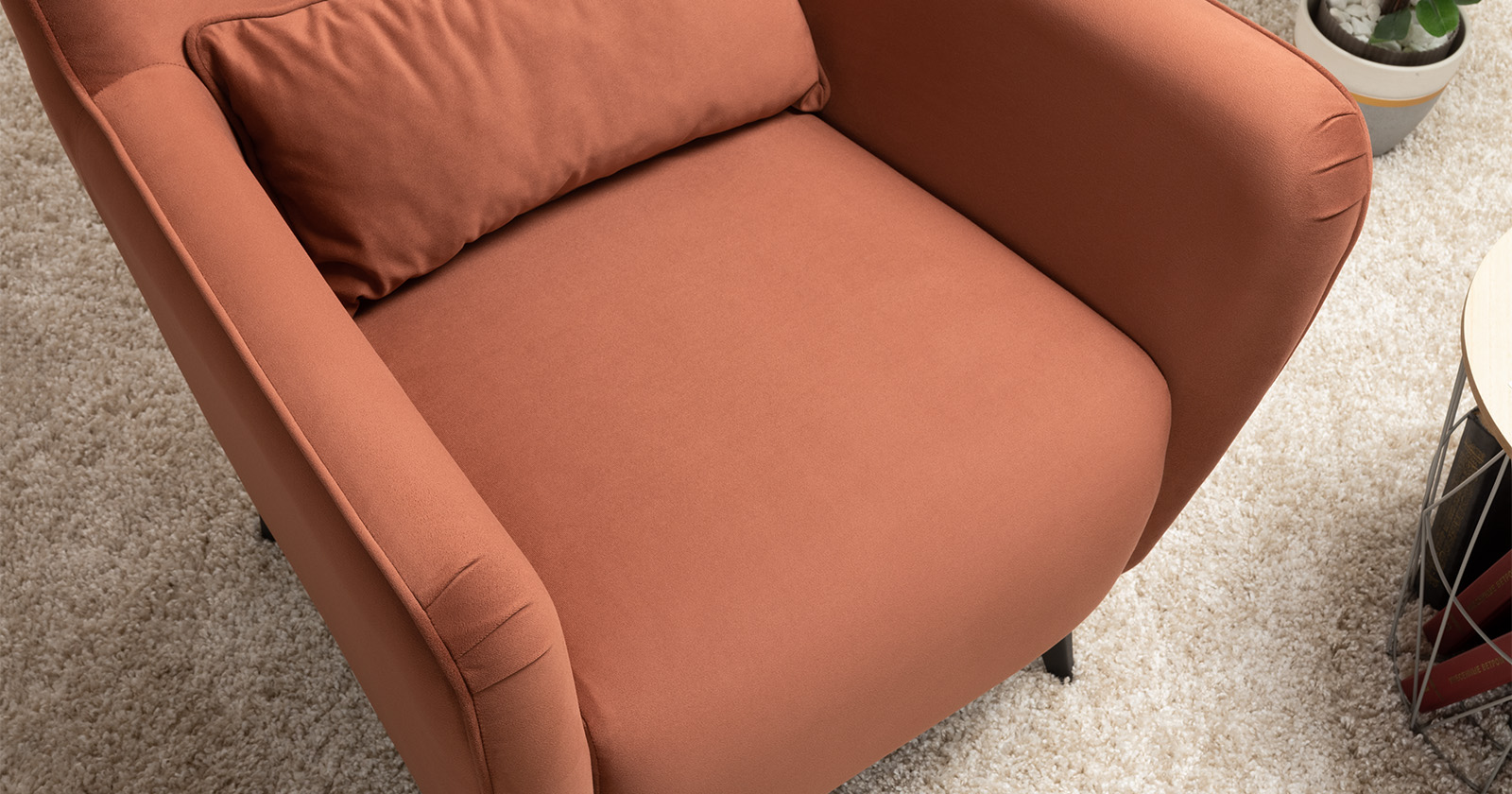 Кресло для отдыха Феличе, Терракотовый